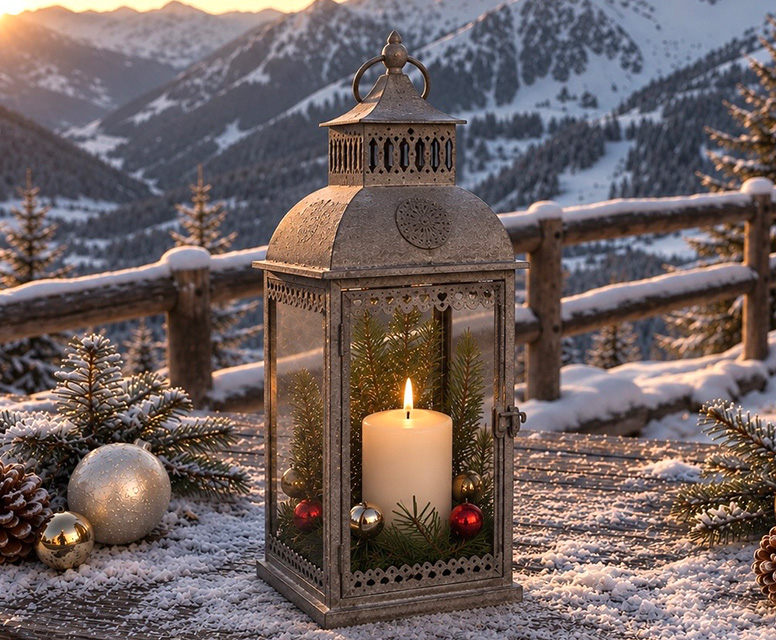 Vintage Laterne Weihnachten