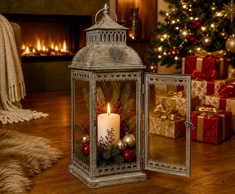 Vintage Laterne Weihnachten